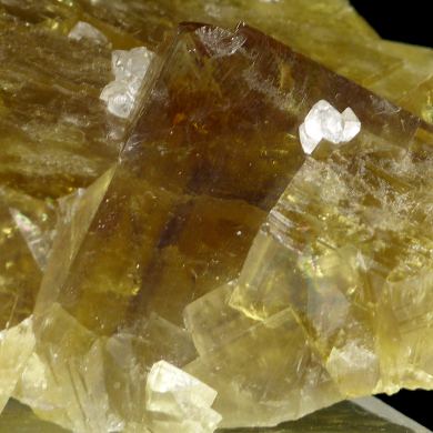 Fluorite, quartz, calcite, pyrite