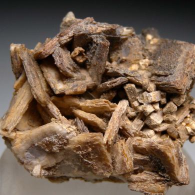 Stibiconite after Stibnite, Barite