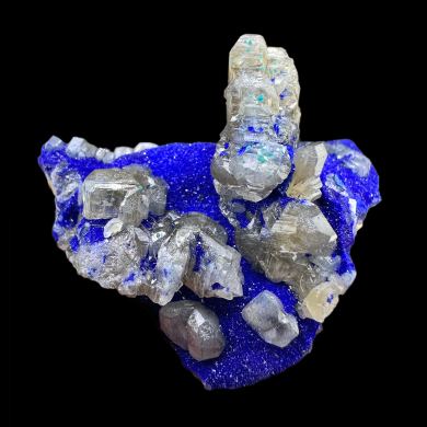 Cerussite, azurite