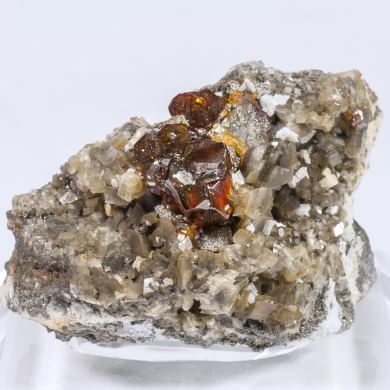 Sphalerite with Siderite, Dolomite and Pyrite