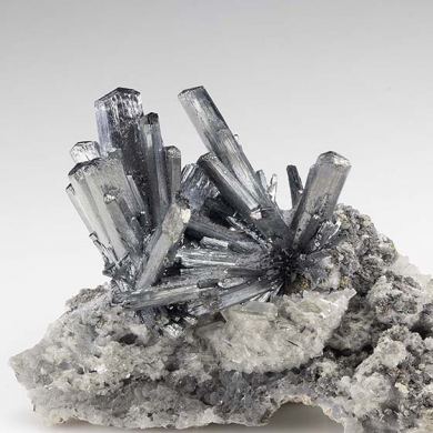 Stibnite with Barite