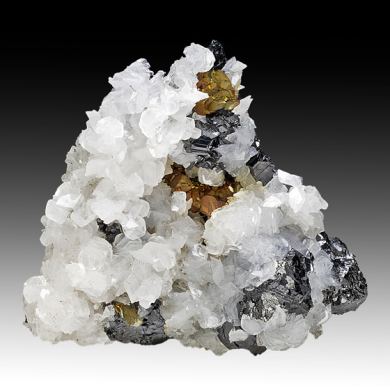 Calcite with Sphalerite, Pyrite