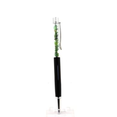 Raw Tsavorite Garnet mineral pen Tanzania.
