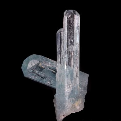Beryl var. Aquamarine  (illustrated)