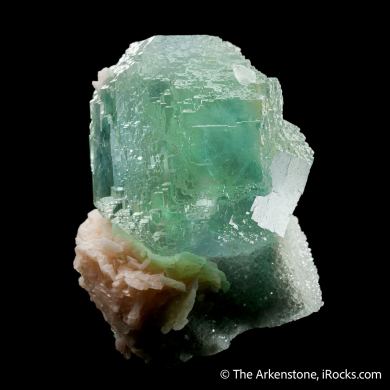 Fluorite with Dolomite on Quartz