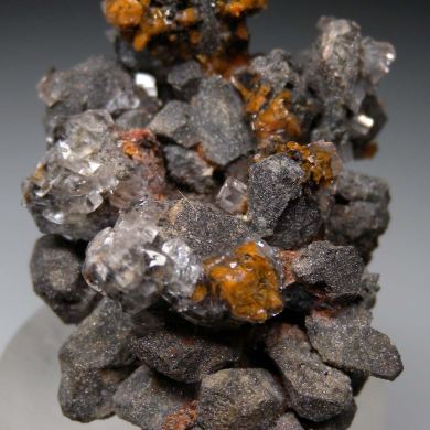 Leadhillite, Cerussite, Anglesite ps. Galena