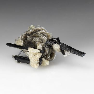 Polylithionite with Aegirine