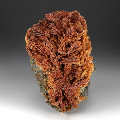 Barite with Realgar inclusions