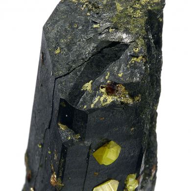 Fluorcalciopyrochlore, zircon, aegirine, titanite
