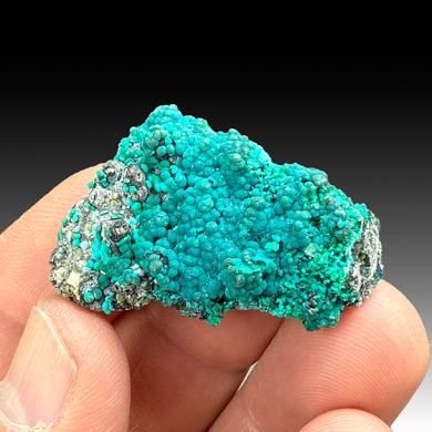 Chrysocolla on Quartz