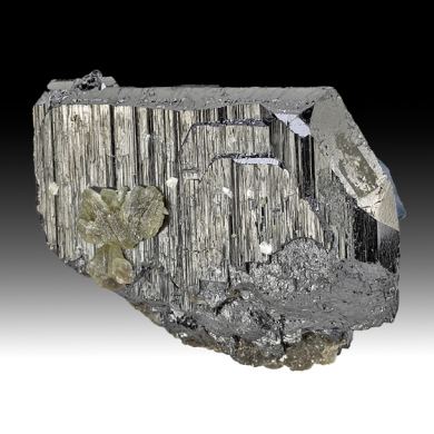 Ferberite with Fluorite, Muscovite