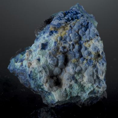 Duhamelite (Mottramite Ca and Bi) with Shattuckite