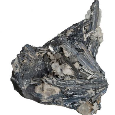 Stibnite with Barite and Quartz (significant locality)