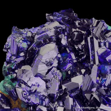 Azurite with Malachite