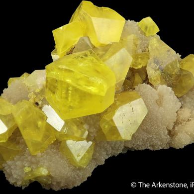 Sulfur on Aragonite