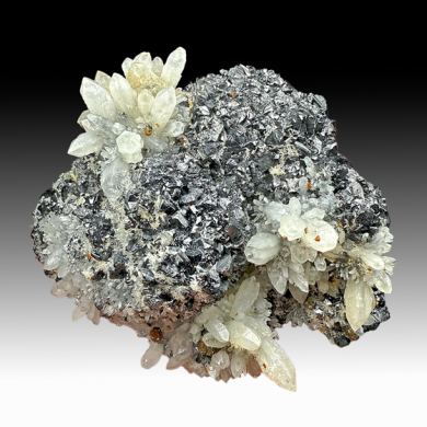 Sphalerite with Quartz, Siderite