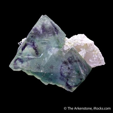 Fluorite on Quartz with Muscovite