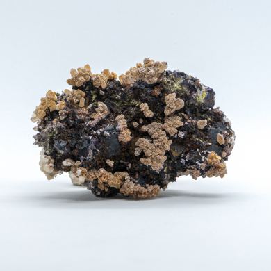 Quartz on Fluorite
