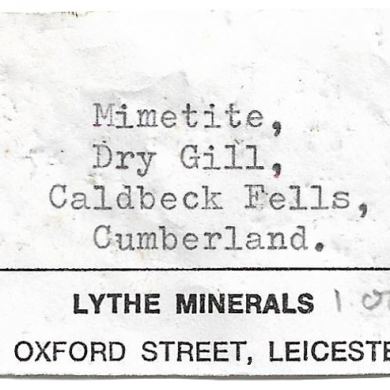 Mimetite (variety campylite) with Goethite