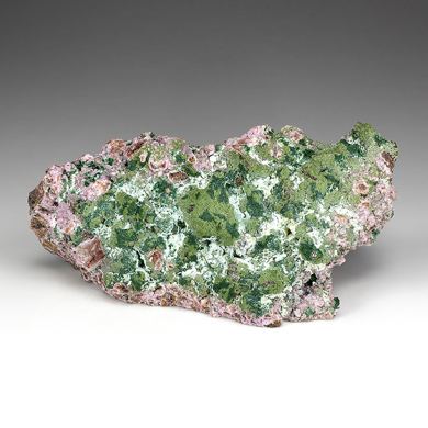 Kolwezite with Malachite, Calcite
