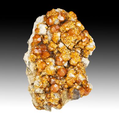 Spessartine with Quartz