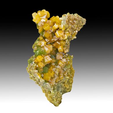 Wulfenite with Mimetite