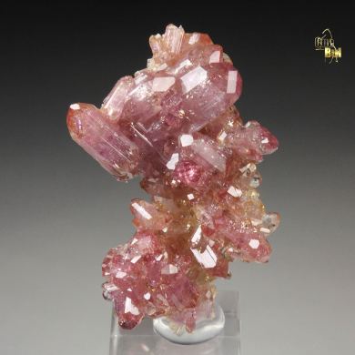 gem VESUVIANITE with RASPBERRY CAPS