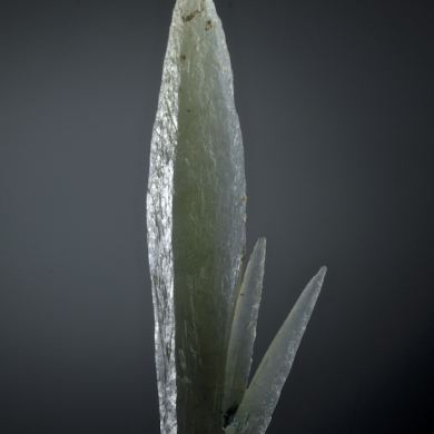 Quartz - Prase type, with Hedenbergite inclusions