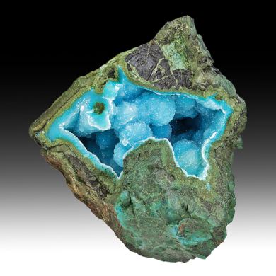 Chrysocolla with Quartz