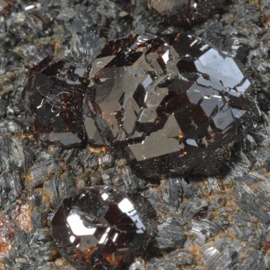 Grossular Var Hessonite w. Clinoclore etc.