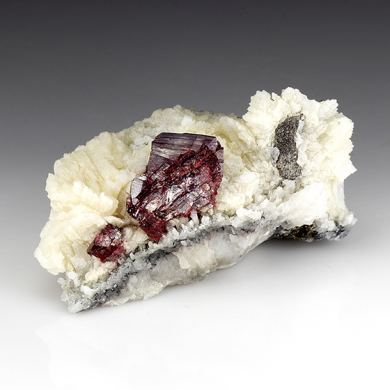 Cinnabar with Dolomite