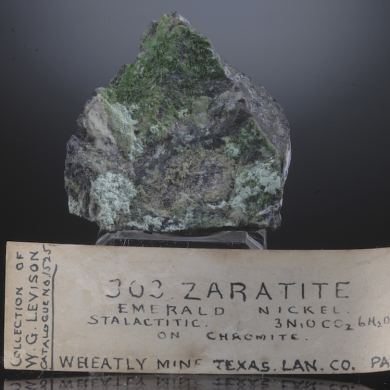 Zaratite and Chromite - vintage, classic USA  