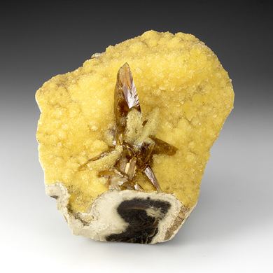 Barite with Calcite