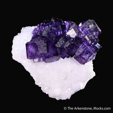 Fluorite on Quartz