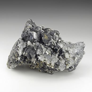 Bournonite with Quartz, Sphalerite, Pyrite