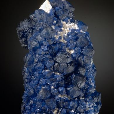 Fluorite (blue) on Quartz