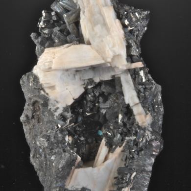 Manganite with Barite - classic specimen