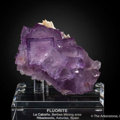 Fluorite on Barite