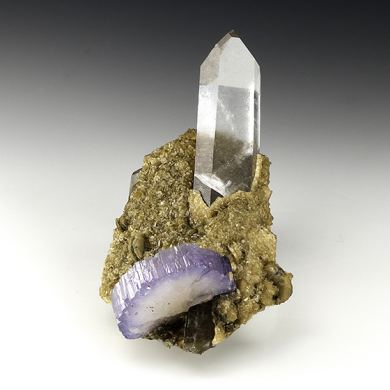 Fluorapatite with Quartz, Siderite