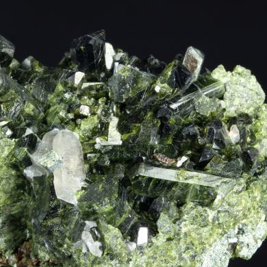 Epidote Quartz Grossular on Diopside