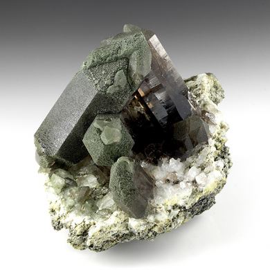 Quartz with Clinochlore, Orthoclase