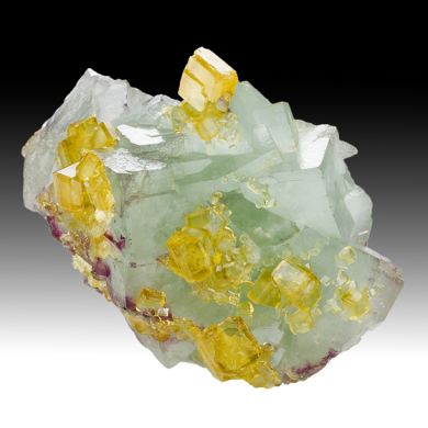 Barite with Fluorite
