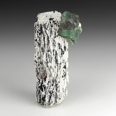 Kaolinite after Albite with Fluorite, Foitite