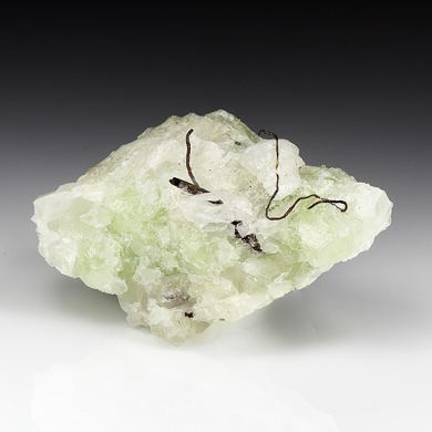 Copper with Prehnite
