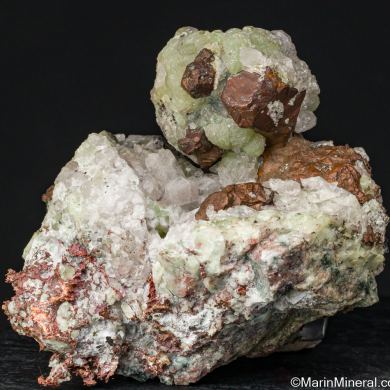 Copper with Prehnite