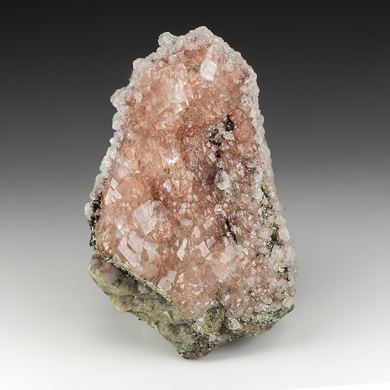 Calcite with Copper, Analcime