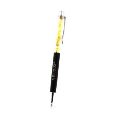 Raw yellow Opal mineral pen Australia.