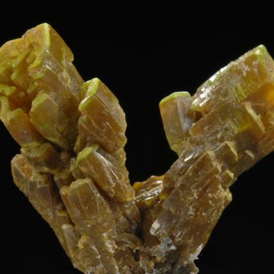 Pyromorphite -Hoppered crystals, classic locale