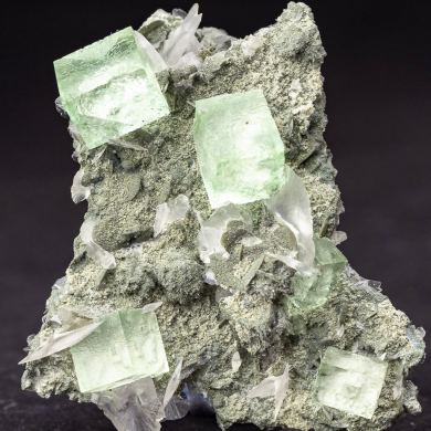 Fluorite with Calcite