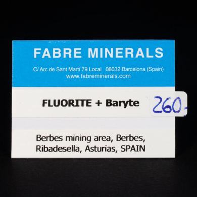 Fluorite with Baryte and Quartz